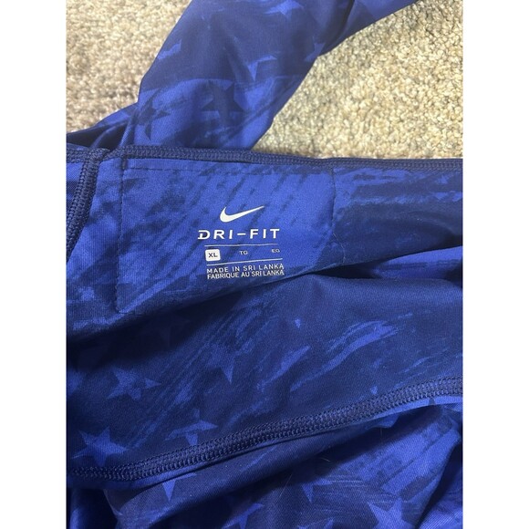 Nike USA‎ Power Victory Leggings Size XL  Athleisure Blue Patriotic - Picture 2 of 7